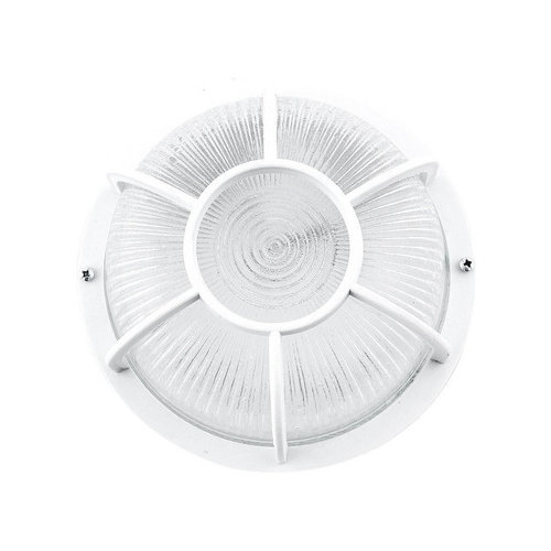 Tortuga E27 de PVC para exterior redonda blanca